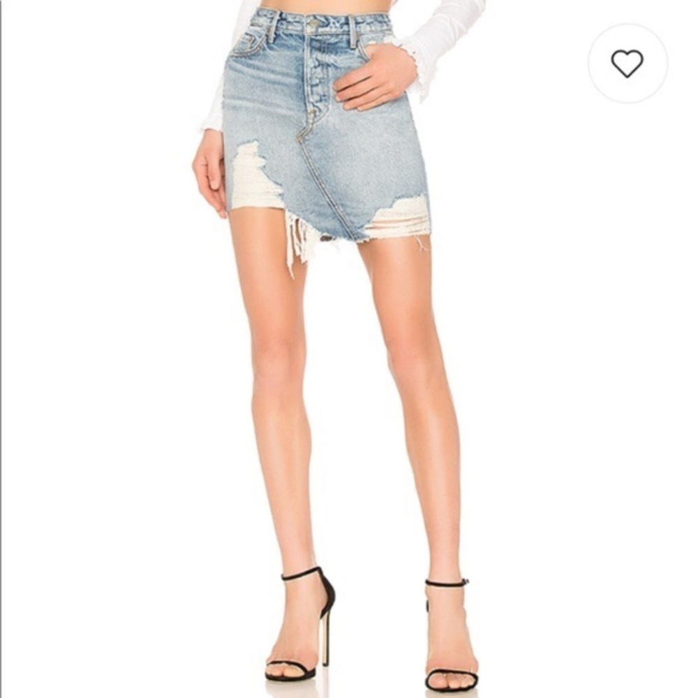 GRLFRND Rhonda Distressed Denim Short